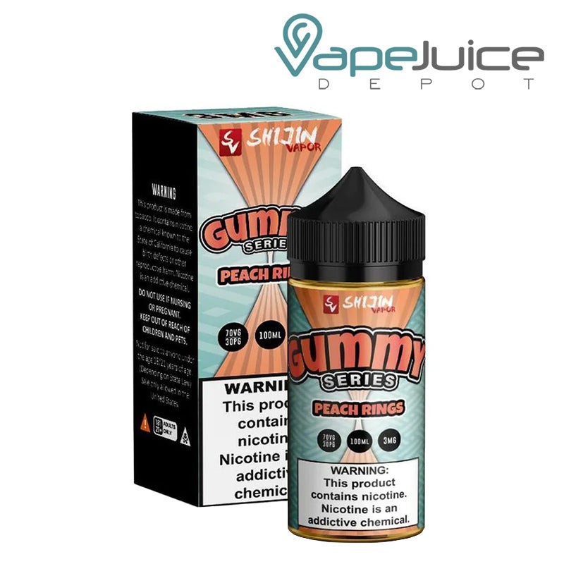 Peach Rings Gummy Series Shijin Vapor 100ml - 100ml / 3mg