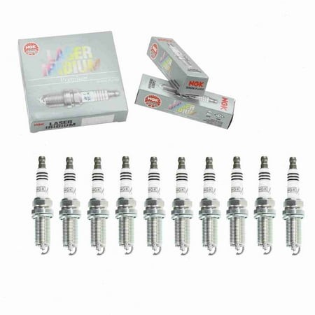 10 Pc NGK 6858 Laser Iridium Spark Plugs for 1UXP-18-110 3473 4705 BY483-DFH6B FK20HBR11 IKBH20TT Ignition Wire Secondary