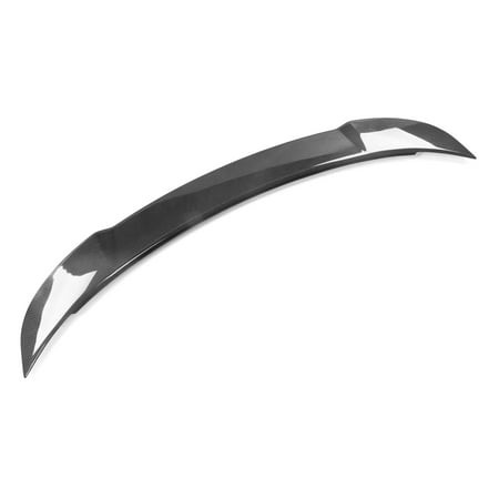 Ikon Motorsports Rear Trunk Spoiler Wing Lip Added on Bodykit Replacement Compatible with 2015-2023 Dodge Charger SRT Hellcat Style CF Carbon Fiber 20