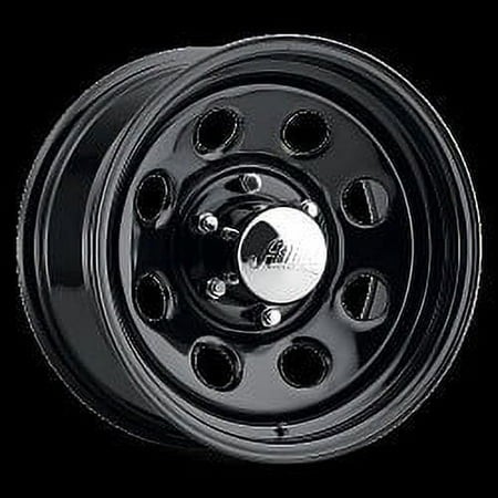 1 Allied - Pacer 16x8 5X5.50 -12 297B Black Soft 8 Gloss Black Wheel Rim