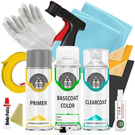 ERA Paints 734/9734 - Hightechsilber Magno Metallic for MERCEDES Exact Match Touch up Paint Spray - Pro Kit