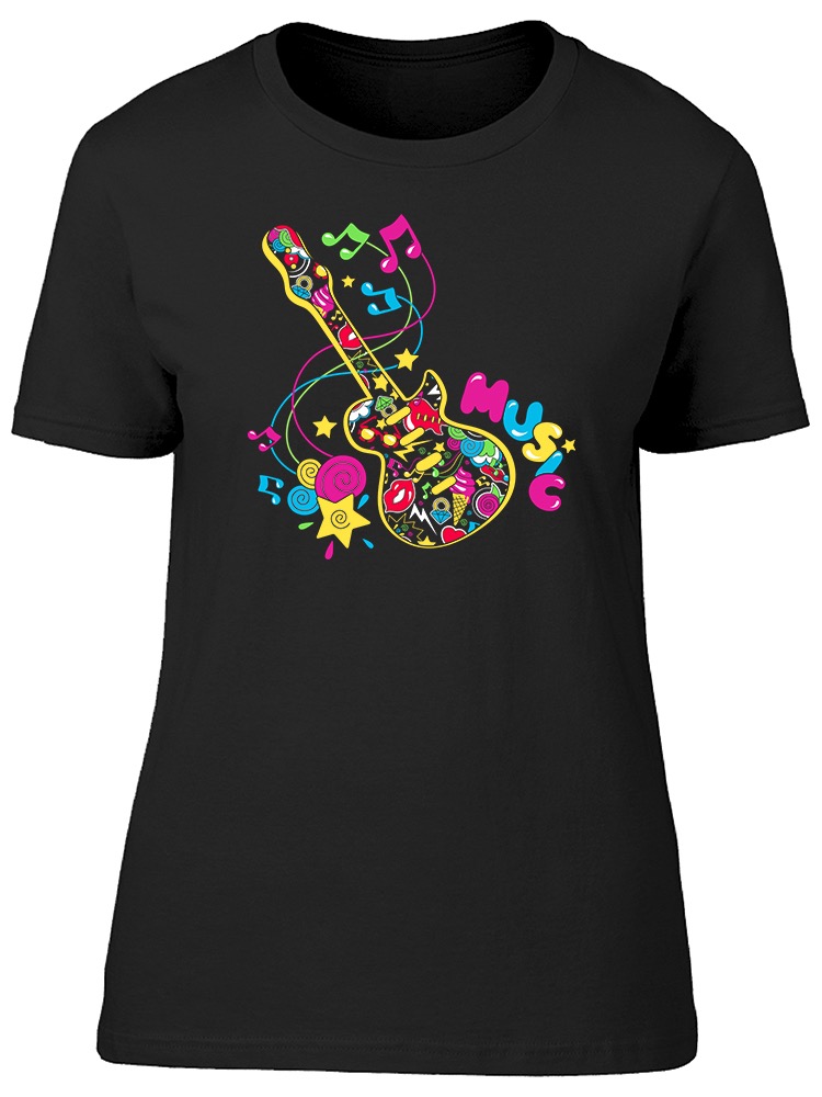 Fashion Pop Guitar Tee Women's -Image by Shutterstock