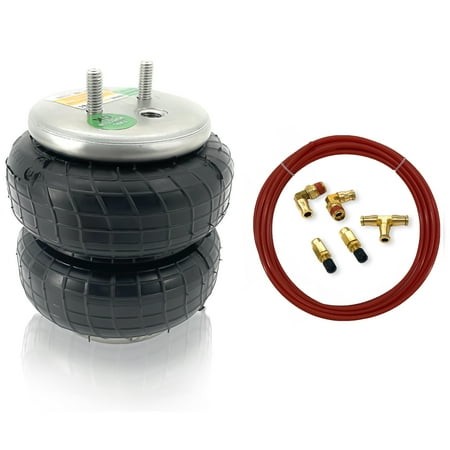 TORQUE Rear Air Spring Helper Bag + Air Line Kit Replaces 6781 6957