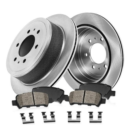 Callahan Brake Parts Brake Kit for Buick Enclave 08-17 Chevrolet Traverse 09-17 GMC Acadia 07-16 GMC Acadia Limited 2017 Saturn Outlook 07-10 Rear Bra