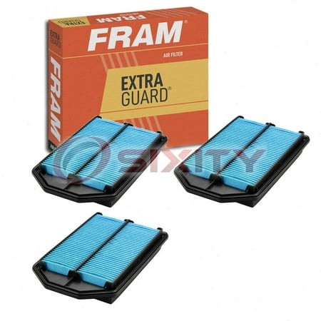 3 Pc FRAM CA10344 Extra Guard Air Filters for 17743-23600-71 42813 4C4Z-9601-AA AF26493 CA5366 LAF8687 Intake Inlet Manifold Fuel Delivery Filters