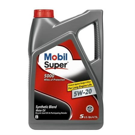 Mobil 1 Super Synthetic Blend Motor Oil  5W-20  5 Quarts