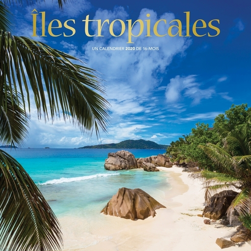 Calendars Iles Tropicales Wall Calendar Full Color Pages - French - Full Color Pages