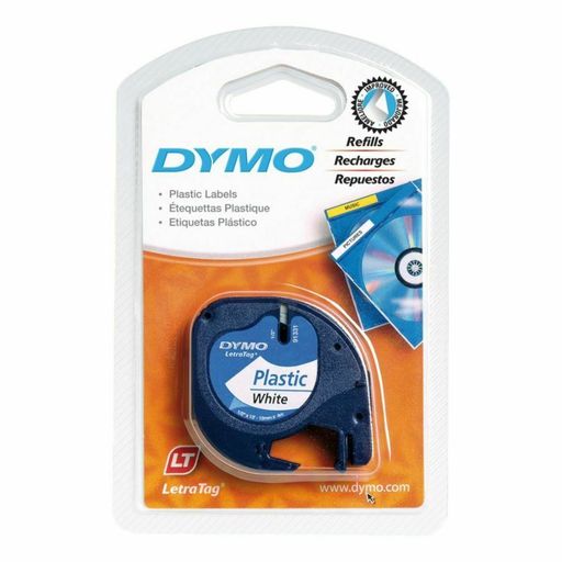 DYMO LT 91331 Black-on-White Tape, 0.5