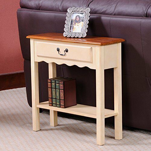 Leick Furniture Wave Table-Ivory Finish Ivory Finish 9021-IV New