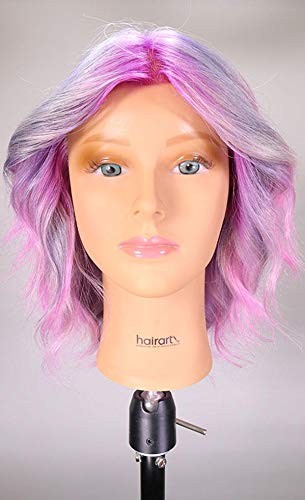 Olivia- [100% European Hair Mannequin], Cosmetlogy Training Head Doll, Platinum Blonde (17 Inch) thumbnail
