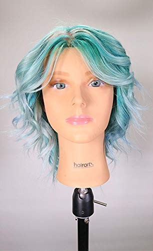 Olivia- [100% European Hair Mannequin], Cosmetlogy Training Head Doll, Platinum Blonde (17 Inch) thumbnail
