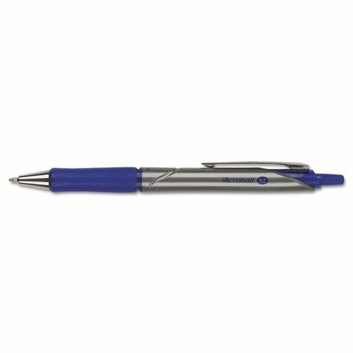 Pilot Acroball Pro Hybrid Ink Ballpoint Pen, Medium Point, 1.0 Mm, Silver Barre