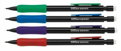 Office Depot Brand Mechanical Pencils with Comfort Grip, 0.5 Mm, Pack of 12