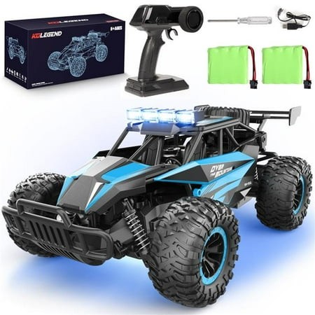Tek NT77106 Kolegend 20 Km per Hour 13 in. All Terrains 30 Plus Min Remote Control Monster RC Car with Chassis Lights 2 Batteries  Off Road Vehicle fo