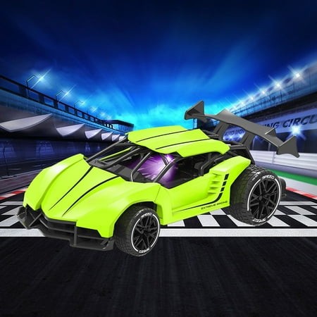 High-Speed Remote Control Car for Boys - 4WD 27MHz Wireless RC Car  20-25 Km/h  30 Min Playtime  ABS Body  Rubber Tires  USB Rechargeable  Ages 6+  Re