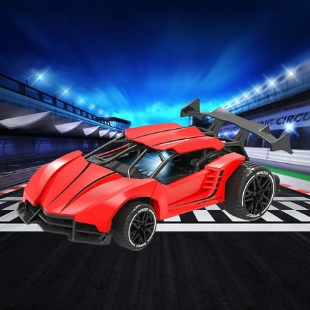 High-Speed Remote Control Car for Boys - 4WD 27MHz Wireless RC Car  20-25 Km/h  30 Min Playtime  ABS Body  Rubber Tires  USB Rechargeable  Ages 6+  Re