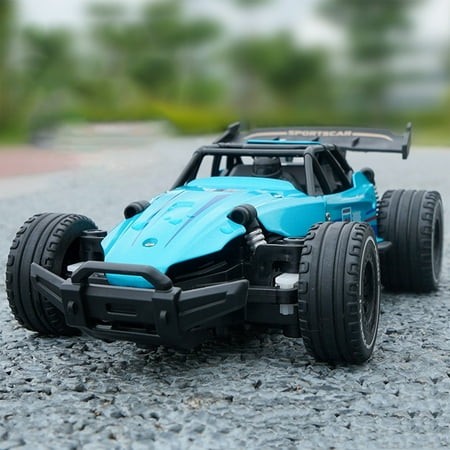 High-Speed RC Drift Car for Kids - 2.4G Remote Control  20m Range  12-15 Km/h  30 Min Playtime  Alloy Body  Off-Road Sports Toy  Ages 6+ (Blue/Red/Ora