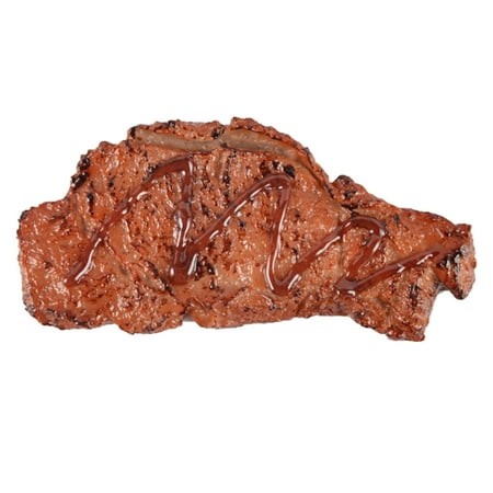 YAYUBA Play Food  Prop Food Steak  Artificial Steak Steak Food Cooked Roast Beef Meat for Home Kitchen Market Display Photography Props