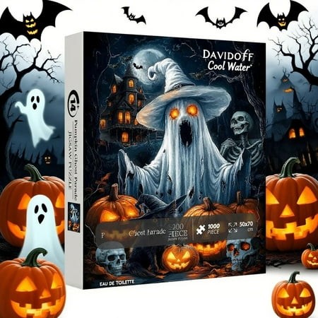 Halloween Party Decorations Ghost Puzzles 2026 Halloween Board Games for Kids 8-12 19.7*27.6Inch