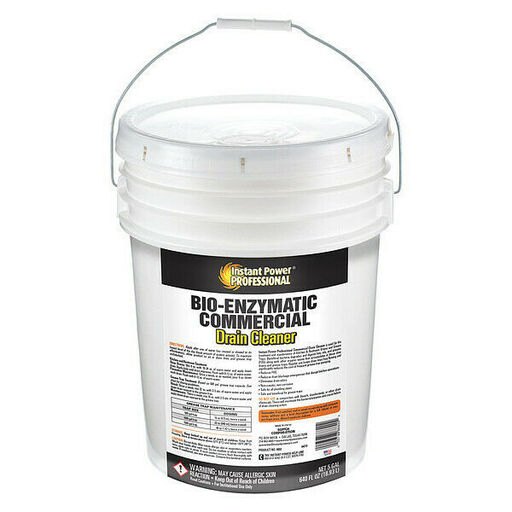 INSTANT POWER 8882 Commercial Drain Cleaner,5 Gal, Lemon