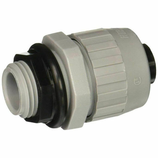 Hubbell 4722-8 Straight Type B Flex Liquid Tight Connector, 1/2-Inch Trade Size