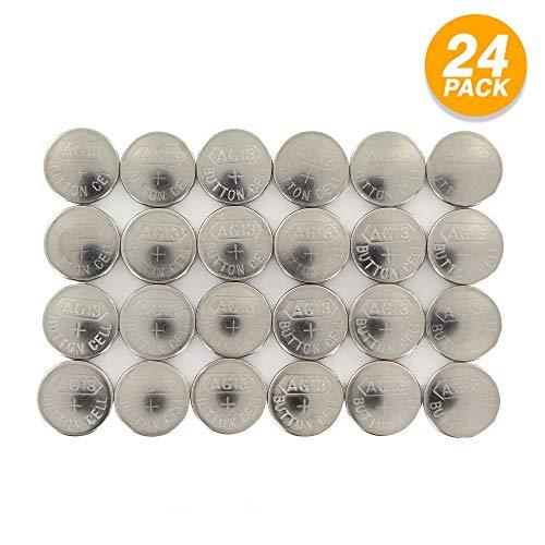 Ram-Pro AG13 Button Cell Batteries for Watch Power Strips Coin Alkaline Lithium Battery for Clocks Remotes Games Controllers Toys Electronic Devices M