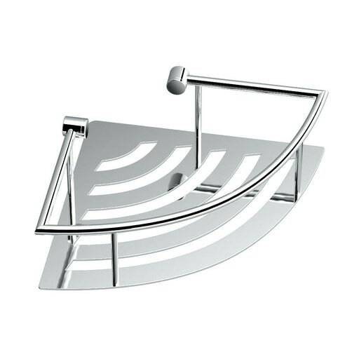 Gatco 1455 Traditional Corner Wall Mounted Shower Basket - Chrome