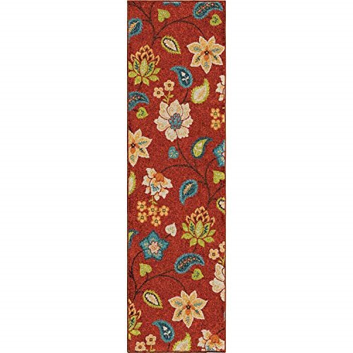 Orian Rugs 2313 Veranda Indoor/Outdoor Garden Chintz Runner Rug, 23
