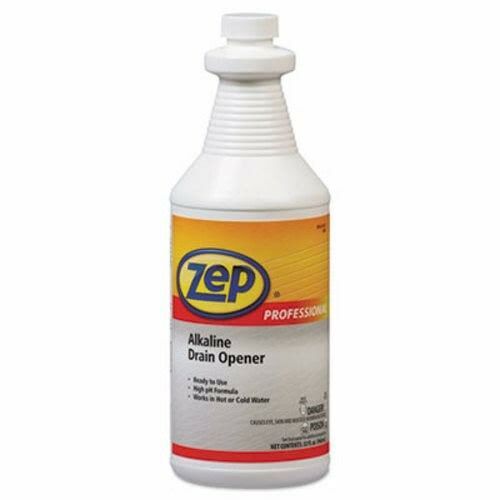 Zep Professional Alkaline Drain Opener, 32-oz Bottle (AMR1041423EA)