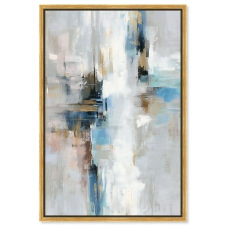Ocean Spray I Canvas Green Abstract Art by Art Remedy  Gold Frame  10 X 15
