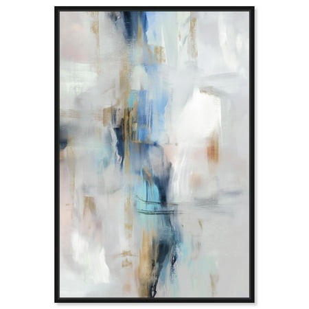 Ocean Spray II Canvas Green Abstract Art by Art Remedy  Black Frame  10 X 15