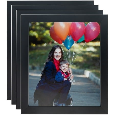 ArtToFrames 8  X 38  Black Picture Frame  8x38 Inch Black MDF Poster Frame (WOM-3943)  4 Pack