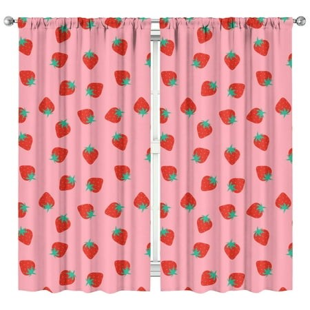 Nursery Curtains Boys Girls Kids 2313-180+180-3 Print Pattern Window Drapes for Living Bedroom Playroom Room Decor Rod Pocket 42x84 Inch 2 Panels