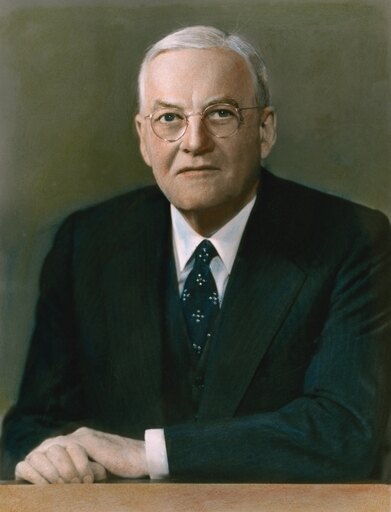 John Foster Dulles N(1888-1959) American Lawyer and Diplomat Oil Over a Photograph 1953 Poster Print by (24 X 36)