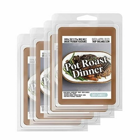 Pot Roast Scented Wax Melts - Smells Like Savory Beef - Gravy - Sweet Carrots - 100% Naturally Vegan Soy and Premium Fragrance | Great Gift | Handmade