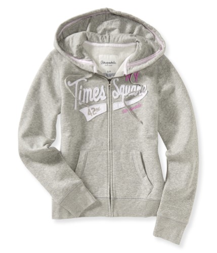 Aeropostale Womens Fleece Full Zip Hoodie Sweatshirt 052 M