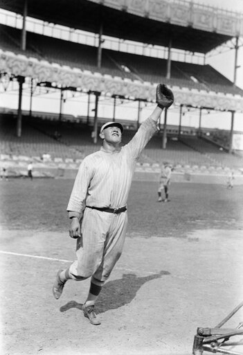 Jim Thorpe (1888-1953) Njames Francis Thorpe American Athlete Thorpe Playing Baseball for the New York Giants at the Polo Grounds C1917 Stretched Canv