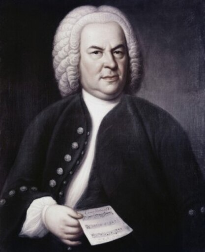 Johann Sebastian Bach Elias Gottlob Haussman (1695-1744) Stretched Canvas - (24 X 36)
