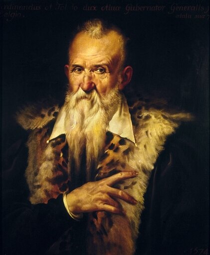 Duke of Alba (1507-1582)Nfernando Alvarez De Toledo 3Rd Duke of Alba Oil on Canvas Spanish 16Th Century Stretched Canvas - (18 X 24)