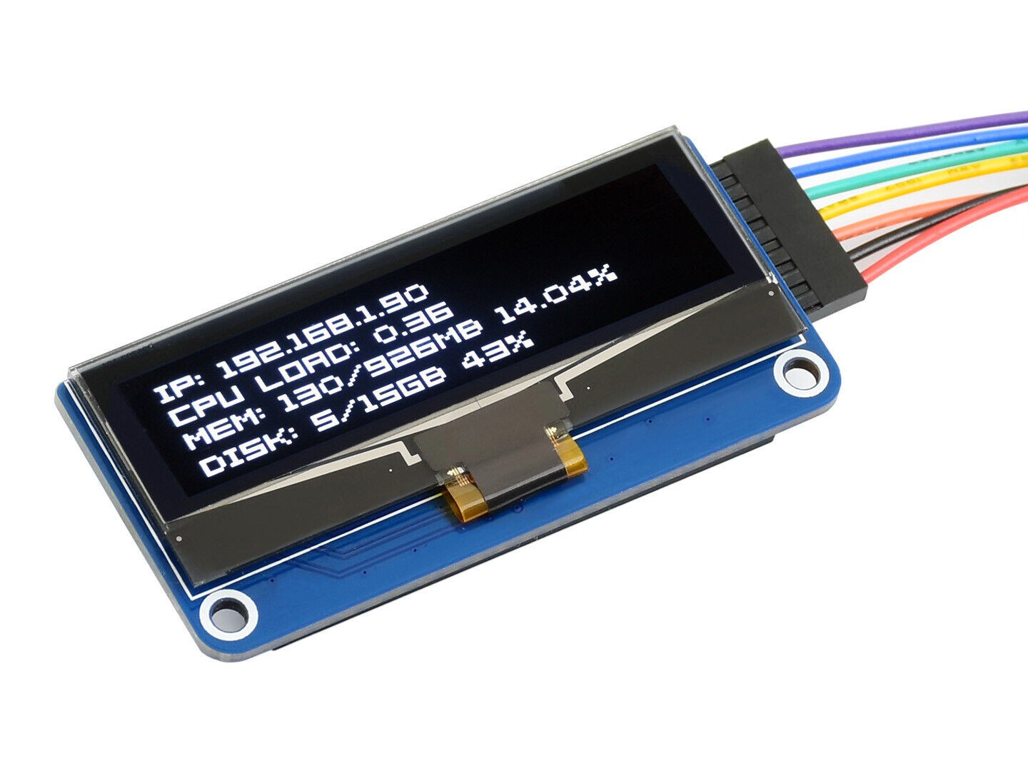 Waveshare 128×32 2.23in OLED Display Module for Raspberry Pi SSD1305 Driver SPI thumbnail