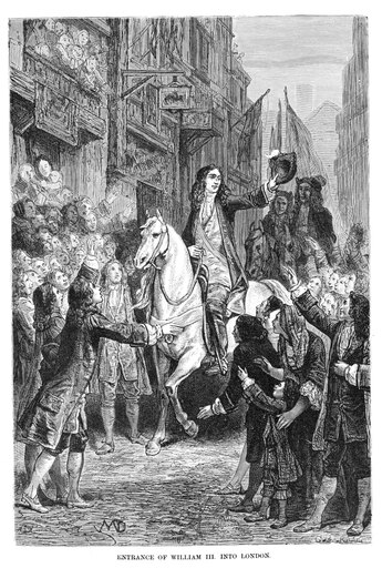 William Iii of England N(1650-1702) Stadholder of Holland (1672-1702) and King of England (1689-1702) William Entering London in November 1688 Line En