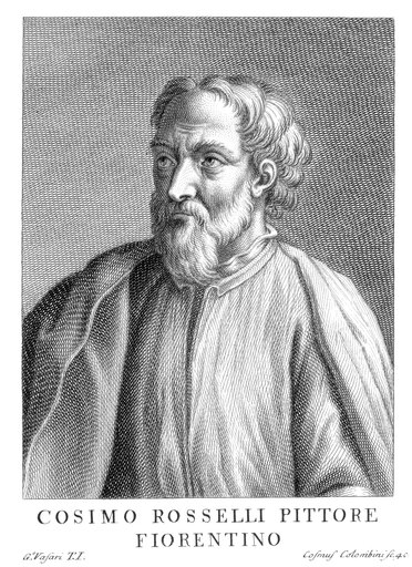 Cosimo Rosselli (1439-1507) Nitalian Painter Copper Engraving 18Th Century Poster Print by (18 X 24)