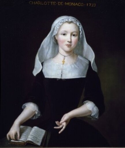 Charlotte of Monaco by Pierre Gaubert 1744 (Circa 1662-1744) Monaco Collection Grimaldi Stretched Canvas - Pierre Gaubert (24 X 36)