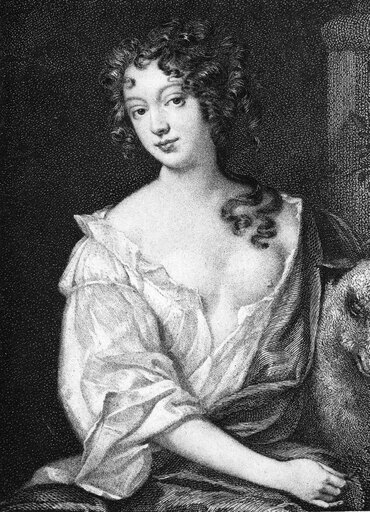Eleanor Gwyn (1650-1687) Nknown as Nell English Actress and Mistress of King Charles Ii Stipple Engraving After Sir Peter Lely Stretched Canvas - (24