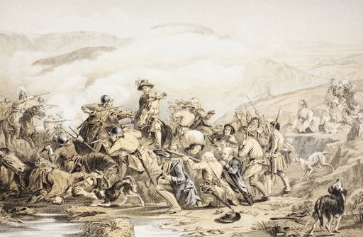 The Battle of Drumclog 1 June 1679 at High Drumclog in South Lanarkshire Scotland from the Scots Worthies According to Howies Second Edition 1781 Publ