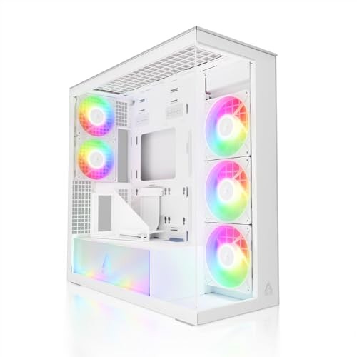 ARCTIC Xtender VG (White) Premium E-ATX PC Case with Vertical GPU Mounting