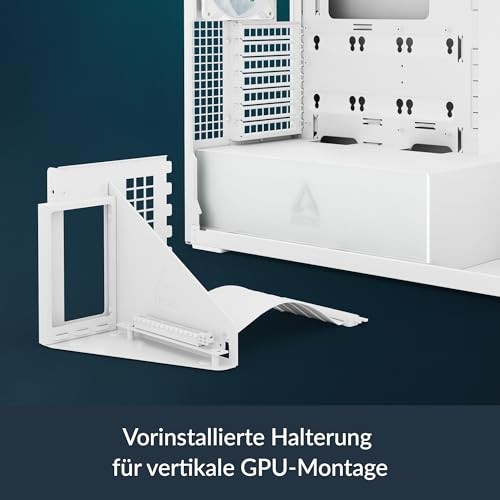 ARCTIC Xtender VG (White) Premium E-ATX PC Case with Vertical GPU Mounting thumbnail