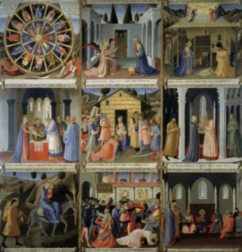 The Story of the Life of Christ Fra Angelico (ca1395-1455 Italian) Museo Di San Marco Florence Italy Stretched Canvas - Fra Angelico (24 X 36)