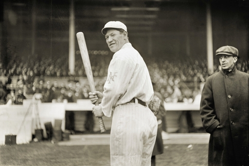 Jim Thorpe (1888-1953) Namerican Athlete Thorpe Playing Baseball for the New York Giants in 1918 or 1919 Stretched Canvas - (18 X 24)