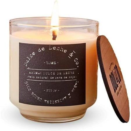 Dulce De Leche & CO. Soy Candle Hand-Crafted  Luxury Dulce De Leche Scented Candle - 7 Oz. - 200Gr. (4 Units)